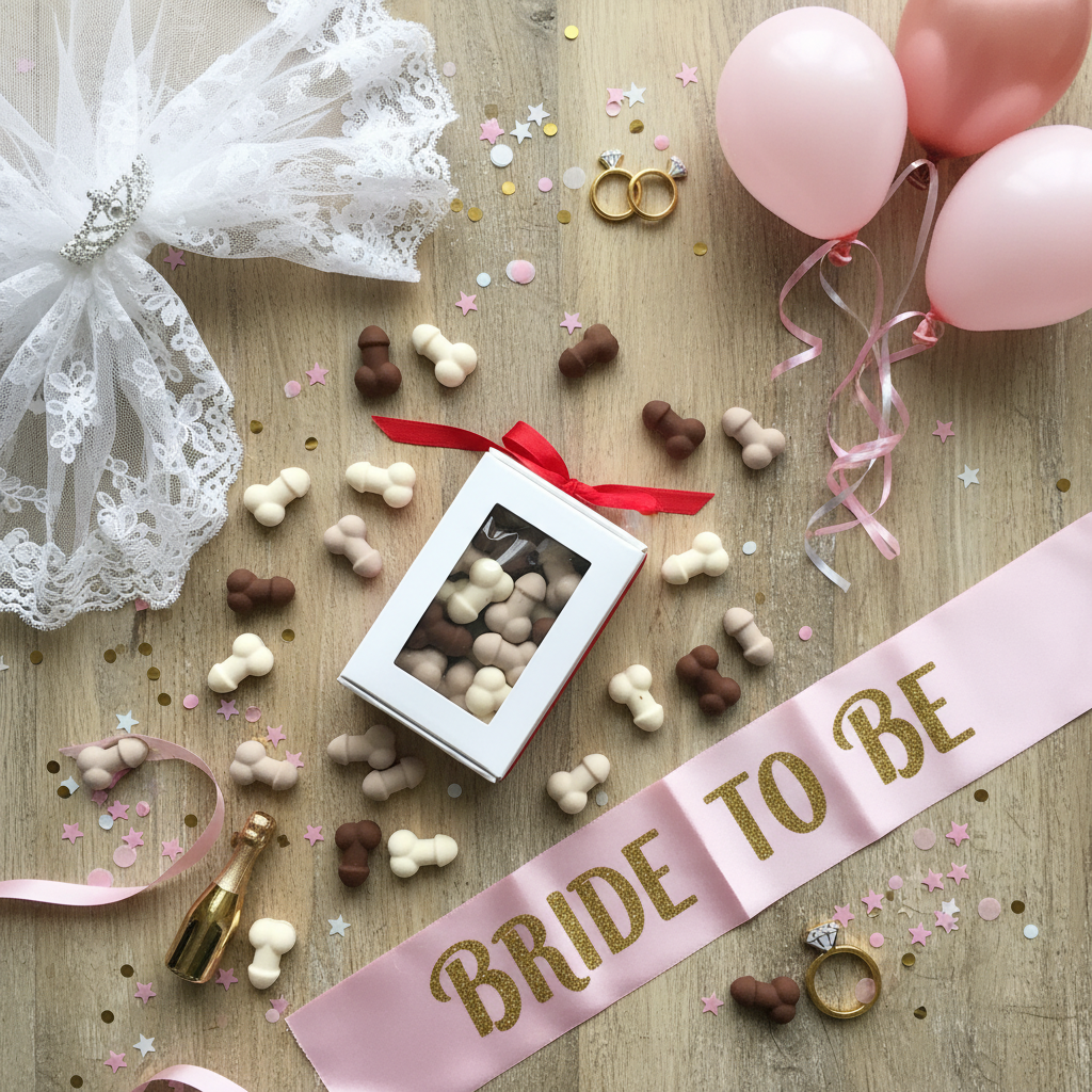 Party accessories flat lay