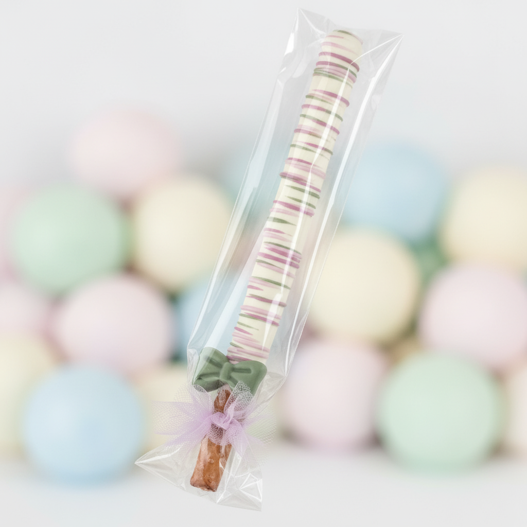 Wrapped Pretzel Rods - Close Up