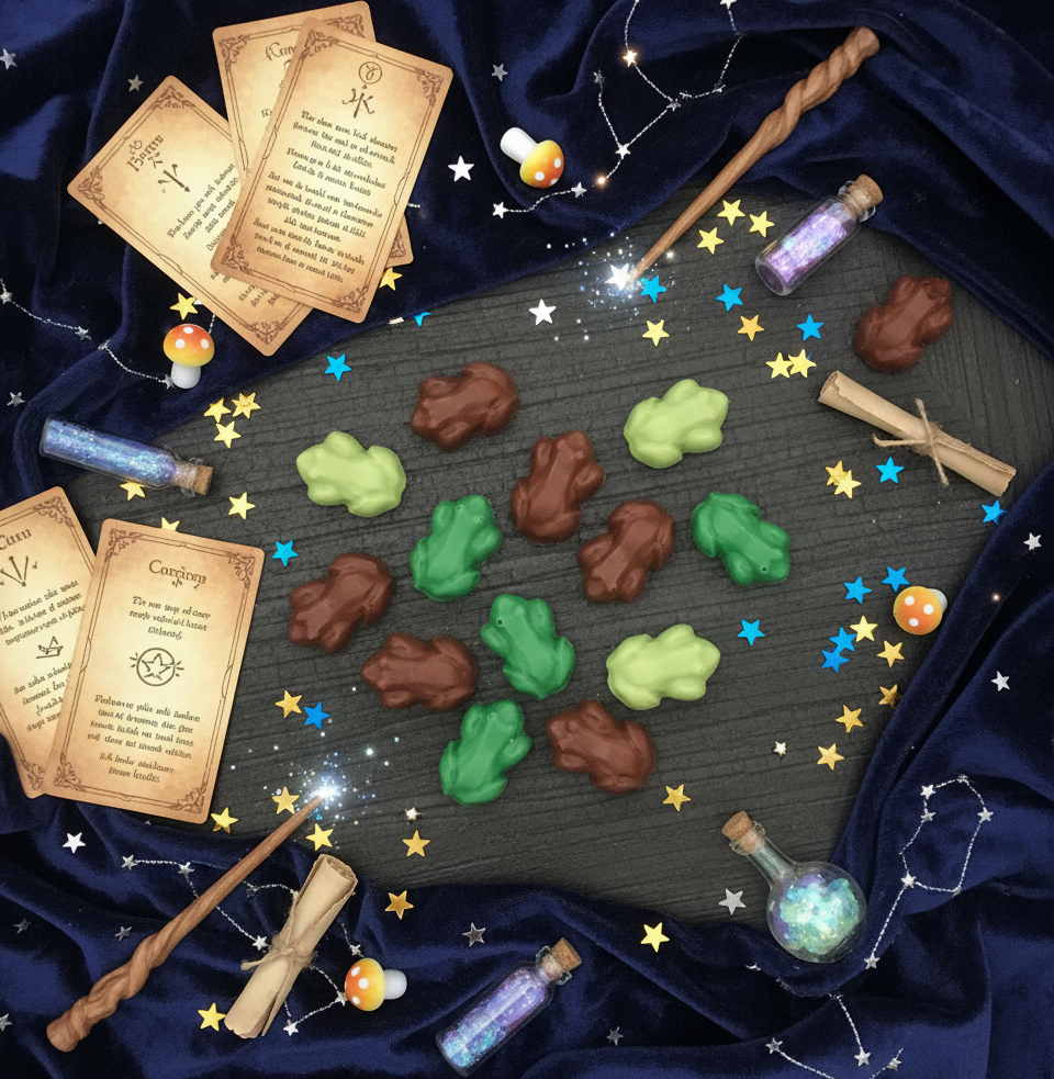 Your Chocolate Frogs Flat Lay